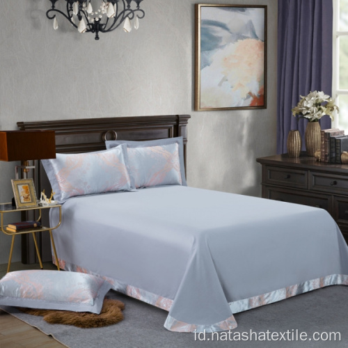 Set tempat tidur jacquard bordir Tencel